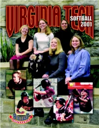 VIRGINIA POLYTECHNIC INSTITUTE and STATE UNIVERSITY VIRGINIA TECH 2001 SCHEDULE Feb
