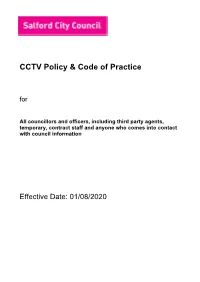 CCTV Policy & Code of Practice