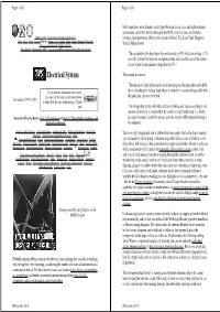 Electrical System the Manual Also States