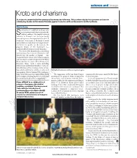Kroto and Charisma a Vision of a Dome Led to the Naming of Buckminsterfullerene