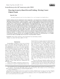 Mass Spectrometry-Based Steroid Profiling: Meeting Unmet Clinical Needs