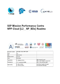S5P Mission Performance Centre NPP Cloud [L2__NP Bdx] Readme