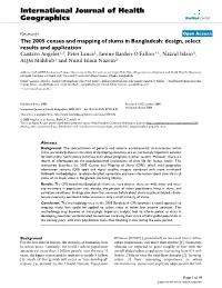 The 2005 Census and Mapping of Slums in Bangladesh: Design, Select