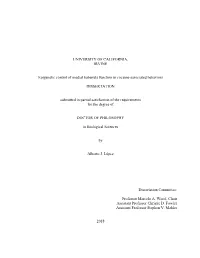 UNIVERSITY of CALIFORNIA, IRVINE Epigenetic Control of Medial Habenula Function in Cocaine-Associated Behaviors DISSERTATION