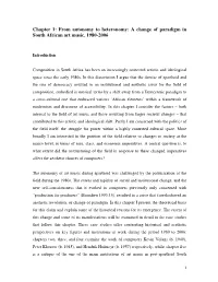 Chapter 1: from Autonomy to Heteronomy: a Change of Paradigm in South African Art Music, 1980-2006