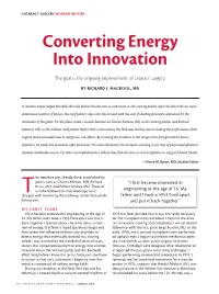 Converting Energy Into Innovation