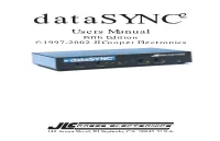 Datasync2 User Manual