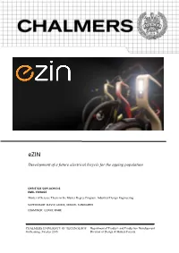 Development of a Future Electrical Bicycle for the Ageing Population