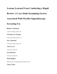 Lessons Learned from Conducting a Rapid Review: a Case Study