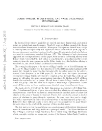 Morse Theory, Higgs Fields and Yang-Mills-Higgs Functionals
