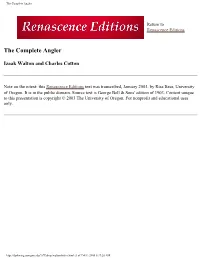 The Complete Angler