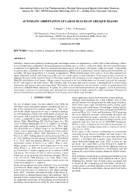 Automatic Orientation of Large Blocks of Oblique Images