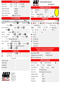 Convention Card Editor