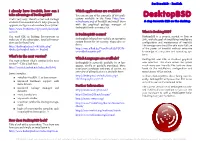 Desktopbsd - English