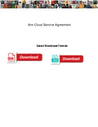Ibm Cloud Service Agreement Diasend