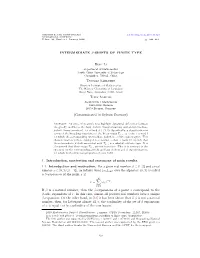 INTERMEDIATE Β-SHIFTS of FINITE TYPE Bing Li Tuomas Sahlsten Tony Samuel