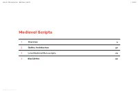 MEDIEVAL SCRIPTS﻿ I / Xxxix