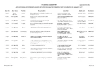 Planning Committee Applications Determined