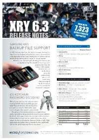 Release Notes 7,323