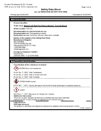 Safety Data Sheet Acc