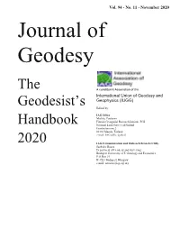 The Geodesist's Handbook 2020