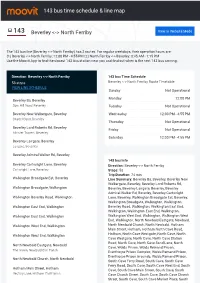 143 Bus Time Schedule & Line Route