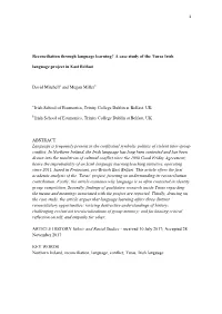 A Case Study of the Turas Irish Language Project in East Belfast