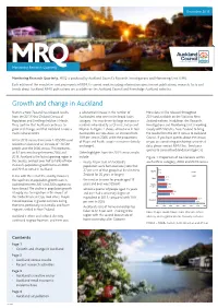Growth and Change in Auckland