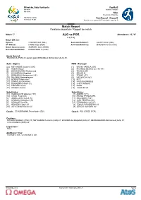 Match Report ALG Vs