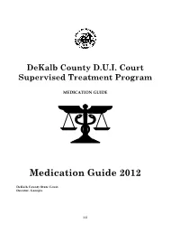 Medication Guide 2012