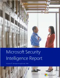 Microsoft Security Intelligence Report