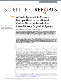 A Facile Approach to Prepare Multiple Heteroatom-Doped Carbon