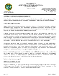 Chief of Facilities Engineering-WW-Facilities