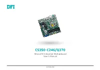 CS350-C246/Q370 Manual