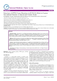 Detection of BTNL2 Gene Mutation (Rs2076530 Allele) in Iranian