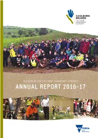 Goulburn Broken CMA's Annual Report