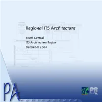 South Central Regional ITS Architecture Final Report