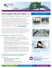 Toll by Plate Factsheet