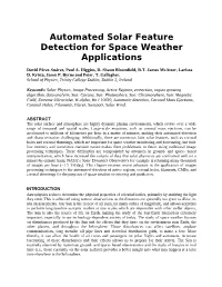 Automated Solar Feature Detection for Space Weather Applications