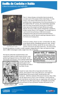Cuban Revolutionary and Suffragist