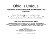 Ohio Is Unique Visual Depiction of the Complex and Varied Land Survey Systems in Ohio Attachments
