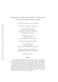 On Measures of Edge-Uncolorability of Cubic Graphs: a Brief Survey and Some New Results