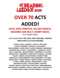Over 70 Acts Added! Dave, King Princess, Dillon Francis