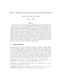Three Conjectures in Extremal Spectral Graph Theory