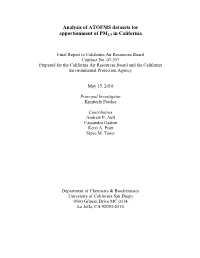 Determination of the Spatial and Temporal Variability of Size-Resolved