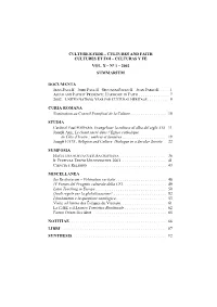 N° 1 – 2002 Summarium