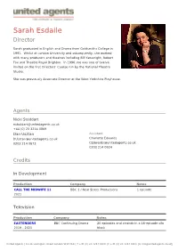 Sarah Esdaile Director