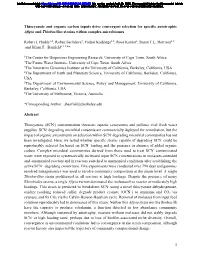 Thiocyanate and Organic Carbon Inputs Drive Convergent Selection for Specific Autotrophic Afipia and Thiobacillus Strains Within Complex Microbiomes