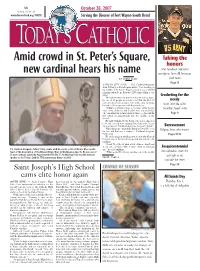 Amid Crowd in St. Peter's Square, New Cardinal Hears His Name