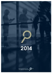 ANNUAL REPORT 2 014 COPY LAYOUT PRINT PHOTOS the Norwegian Newmarketing AS PJ-Trykk, Oslo Lars A